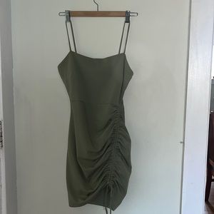 Sage Green Mini Dress